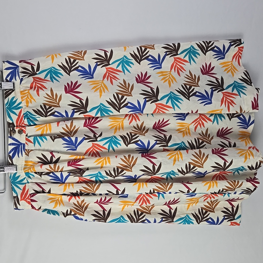 Vtg Josephine Multicolor Floral Print Skirt Sz M Coastal Casual‎